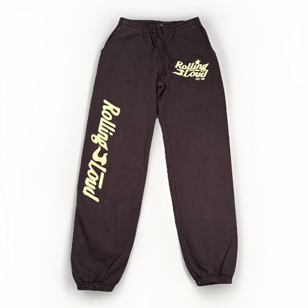 Rolling Loud NYC Brown Sweatpants Men's Size Medium Streetwear
